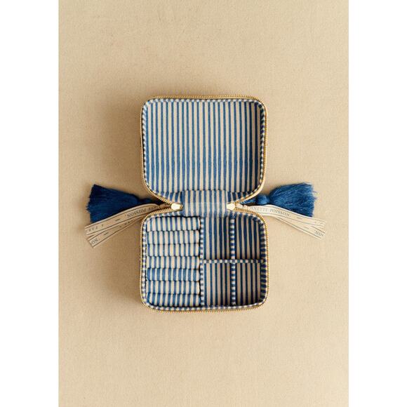 Sézane x Antoinette Poisson Large Jewelry Case - Blue Birds Print - Picture 3 of 3